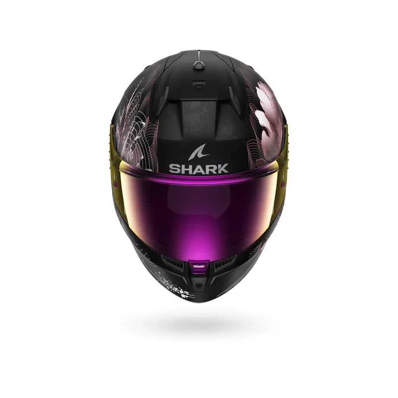 SHARK integral motorcycle helmet D-SKWAL 3 MAYFER matt black / purple / gold