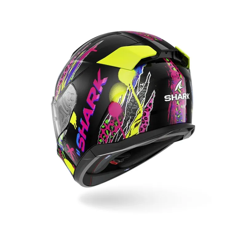 SHARK casque moto intégral D-SKWAL 3 FAWN noir / violet / jaune