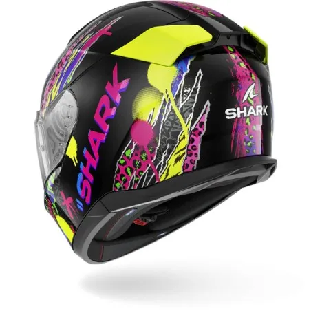 SHARK integral motorcycle helmet D-SKWAL 3 FAWN black / purple / yellow
