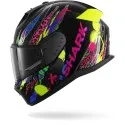 SHARK integral motorcycle helmet D-SKWAL 3 FAWN black / purple / yellow