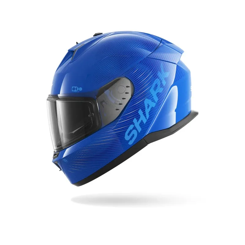 SHARK integral motorcycle helmet D-SKWAL 3 SP LYNE blue / silver