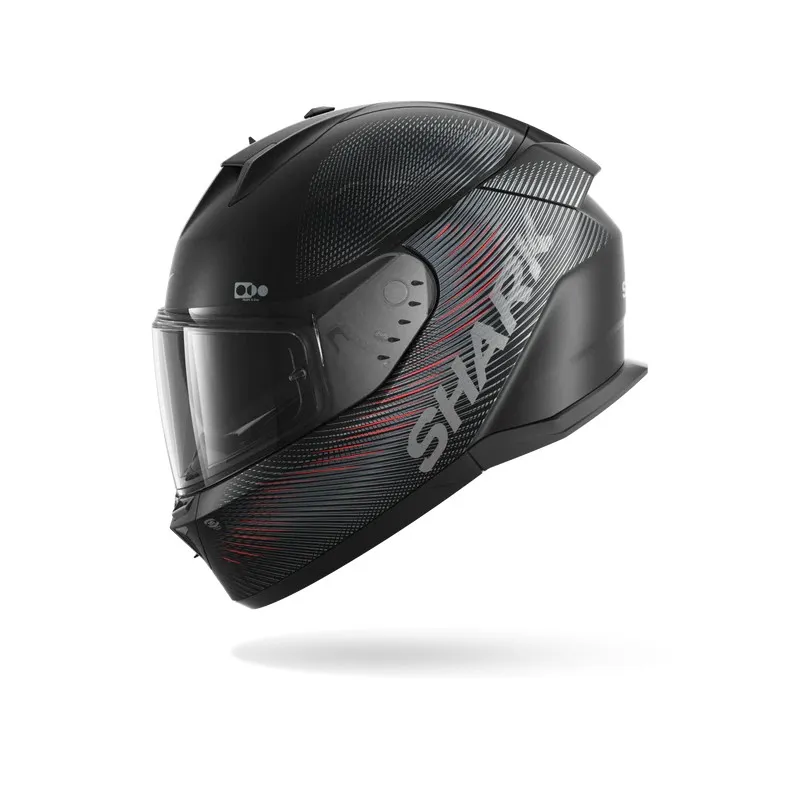 SHARK integral motorcycle helmet D-SKWAL 3 SP LYNE black / anthracite / red