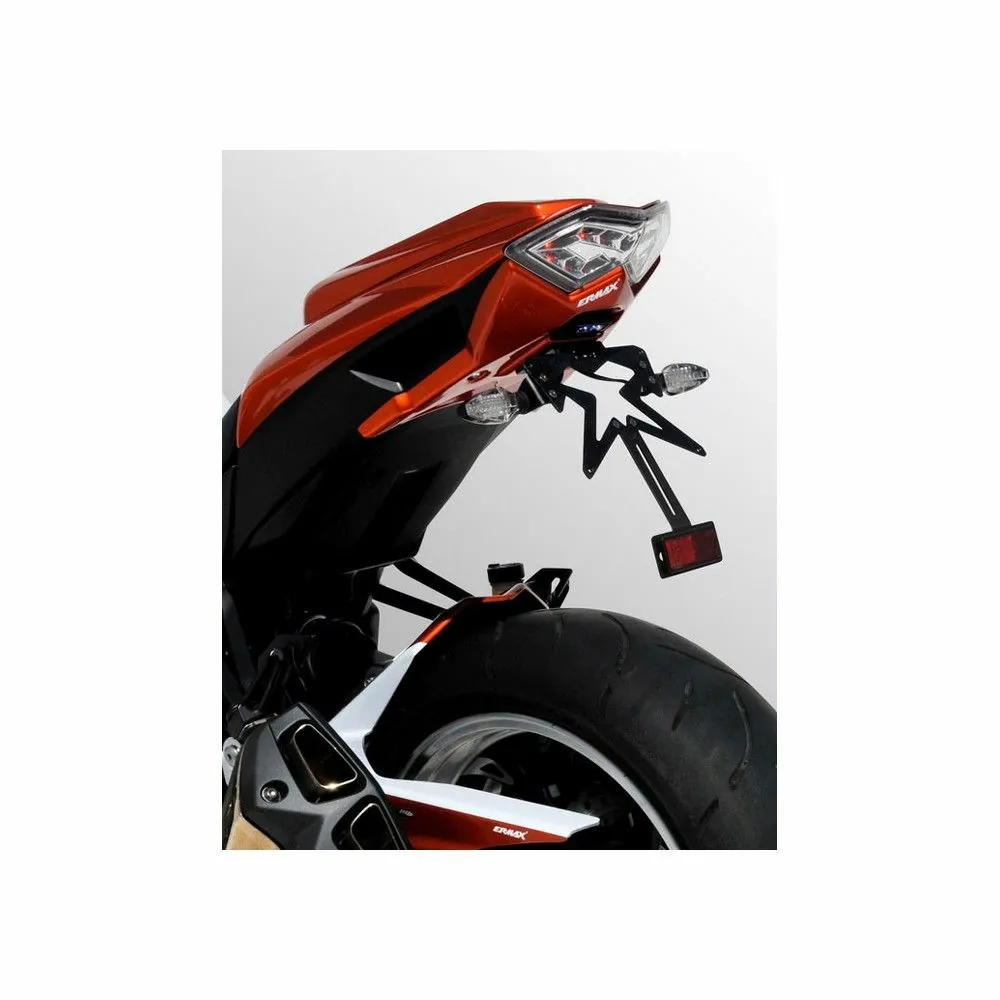 support de plaque peint ermax kawasaki Z1000 2010 2011 2012