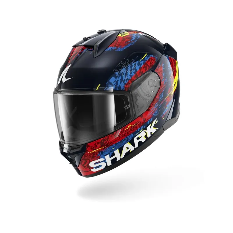 SHARK casque moto intégral D-SKWAL 3 SPEED-VIB bleu / rouge