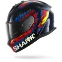 SHARK integral motorcycle helmet D-SKWAL 3 SPEED-VIB blue / red