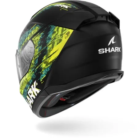 SHARK casque moto intégral D-SKWAL 3 SPEED-VIB noir mat / vert / bleu