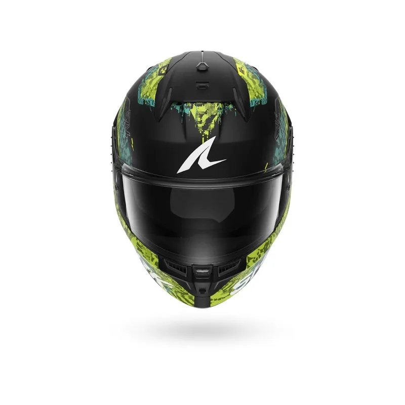 SHARK casque moto intégral D-SKWAL 3 SPEED-VIB noir mat / vert / bleu