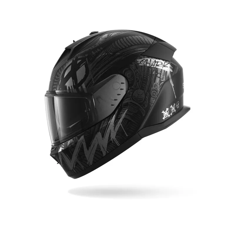 SHARK integral motorcycle helmet D-SKWAL 3 SHIEVER  black / anthracite / silver