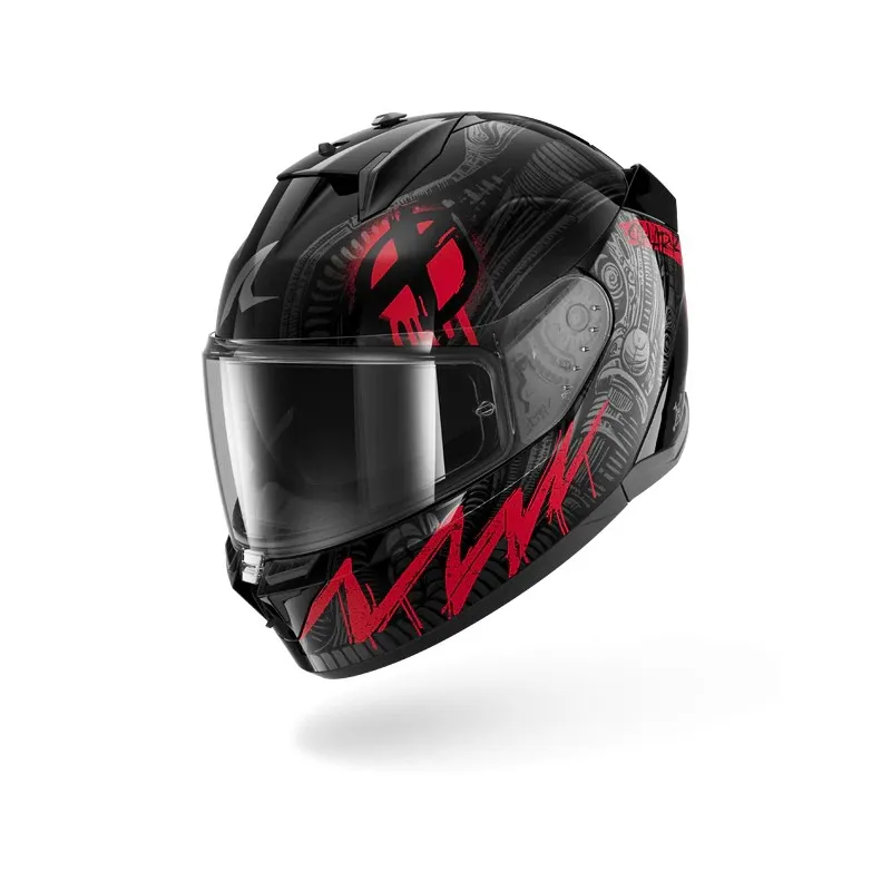 SHARK integral motorcycle helmet D-SKWAL 3 SHIEVER  black / anthracite / red
