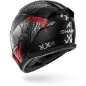 SHARK integral motorcycle helmet D-SKWAL 3 SHIEVER  black / anthracite / red