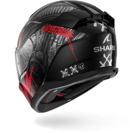 SHARK integral motorcycle helmet D-SKWAL 3 SHIEVER  black / anthracite / red