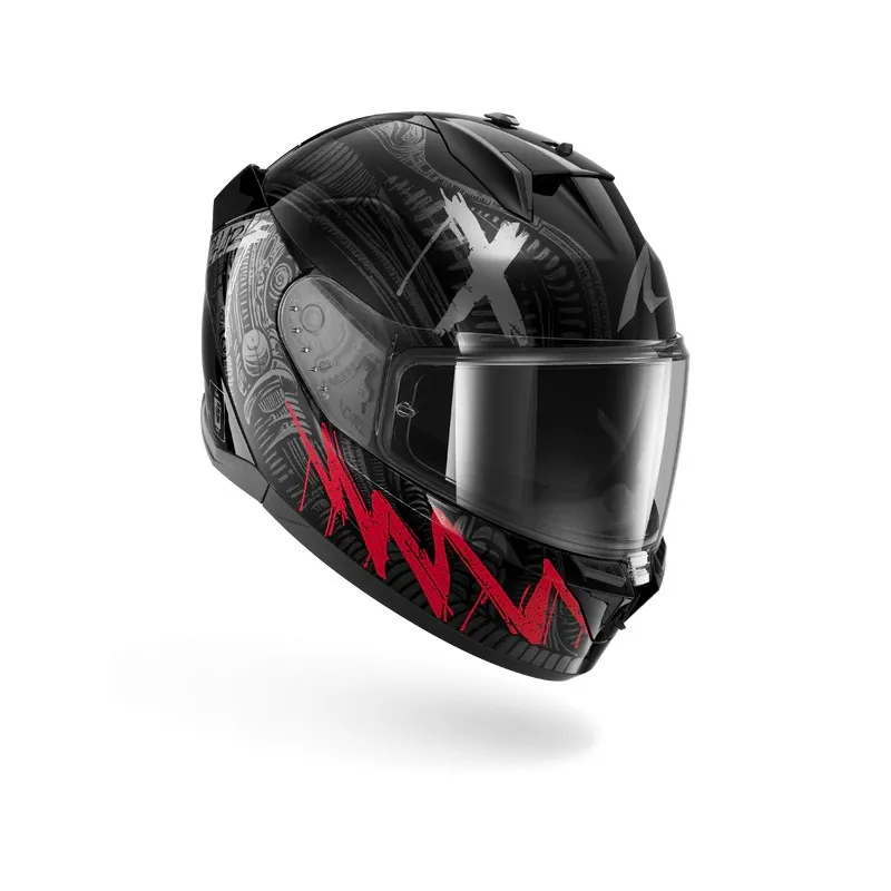 SHARK integral motorcycle helmet D-SKWAL 3 SHIEVER  black / anthracite / red