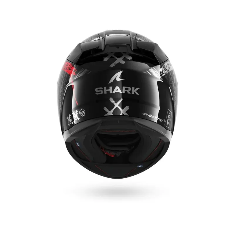 SHARK integral motorcycle helmet D-SKWAL 3 SHIEVER  black / anthracite / red