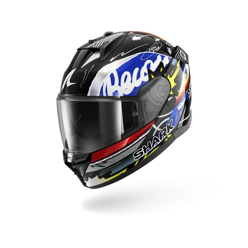 SHARK casque moto intégral D-SKWAL 3 STREETRUSH noir / bleu / chrome