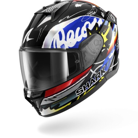 SHARK casque moto intégral D-SKWAL 3 STREETRUSH noir / bleu / chrome