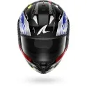 SHARK integral motorcycle helmet D-SKWAL 3 STREETRUSH black / blue / chrom