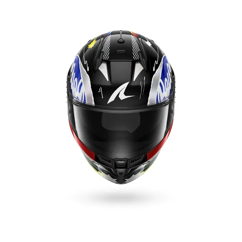 SHARK casque moto intégral D-SKWAL 3 STREETRUSH noir / bleu / chrome