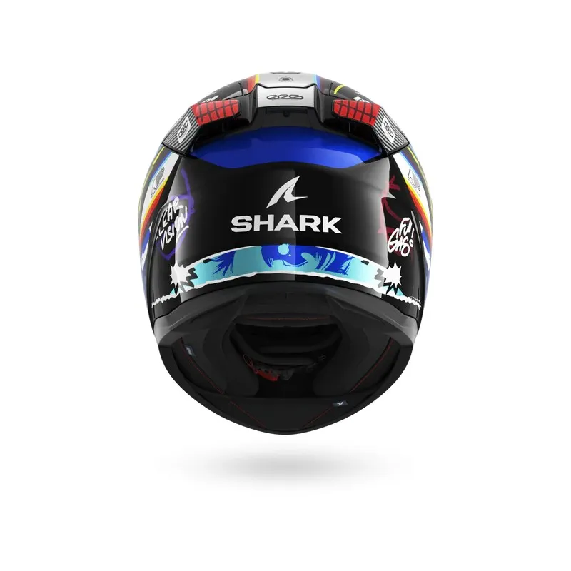 SHARK casque moto intégral D-SKWAL 3 STREETRUSH noir / bleu / chrome