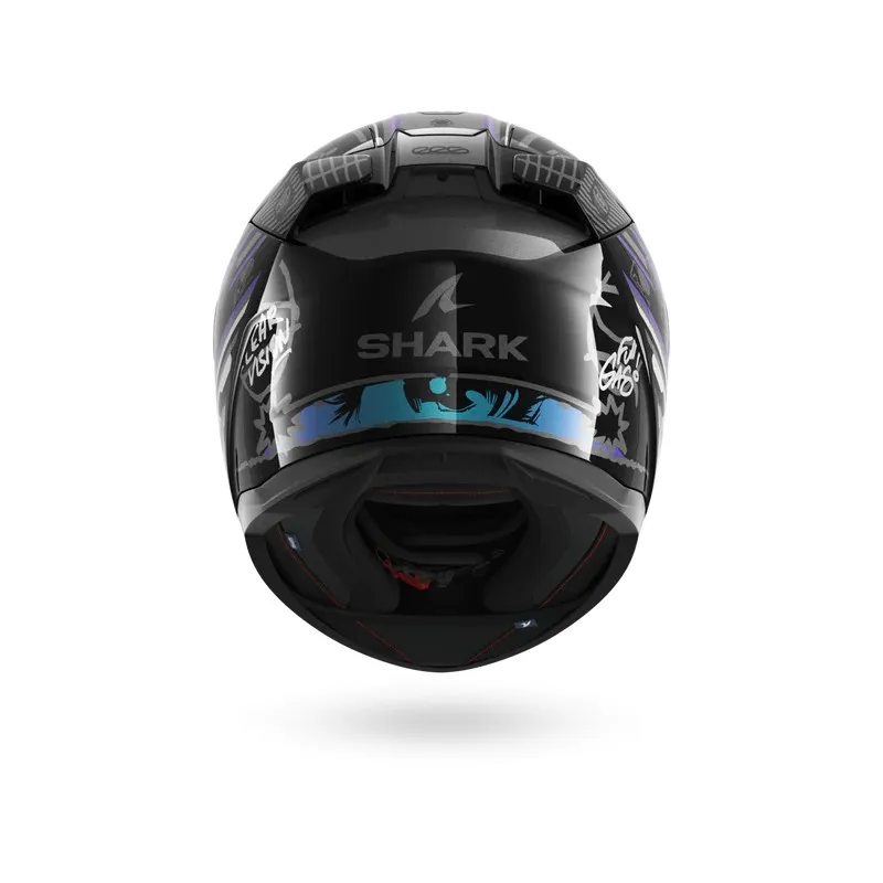 SHARK casque moto intégral D-SKWAL 3 STREETRUSH noir / vert / chrome