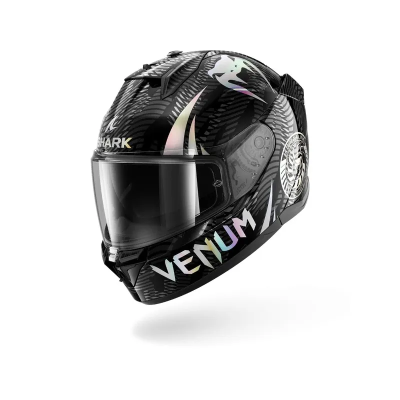 SHARK integral motorcycle helmet D-SKWAL 3 STREETRUSH black / chrom / anthracite