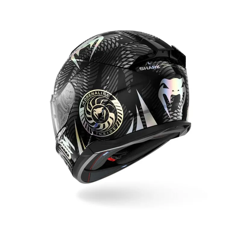 SHARK integral motorcycle helmet D-SKWAL 3 STREETRUSH black / chrom / anthracite