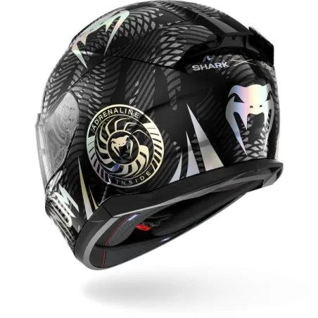 SHARK integral motorcycle helmet D-SKWAL 3 STREETRUSH black / chrom / anthracite