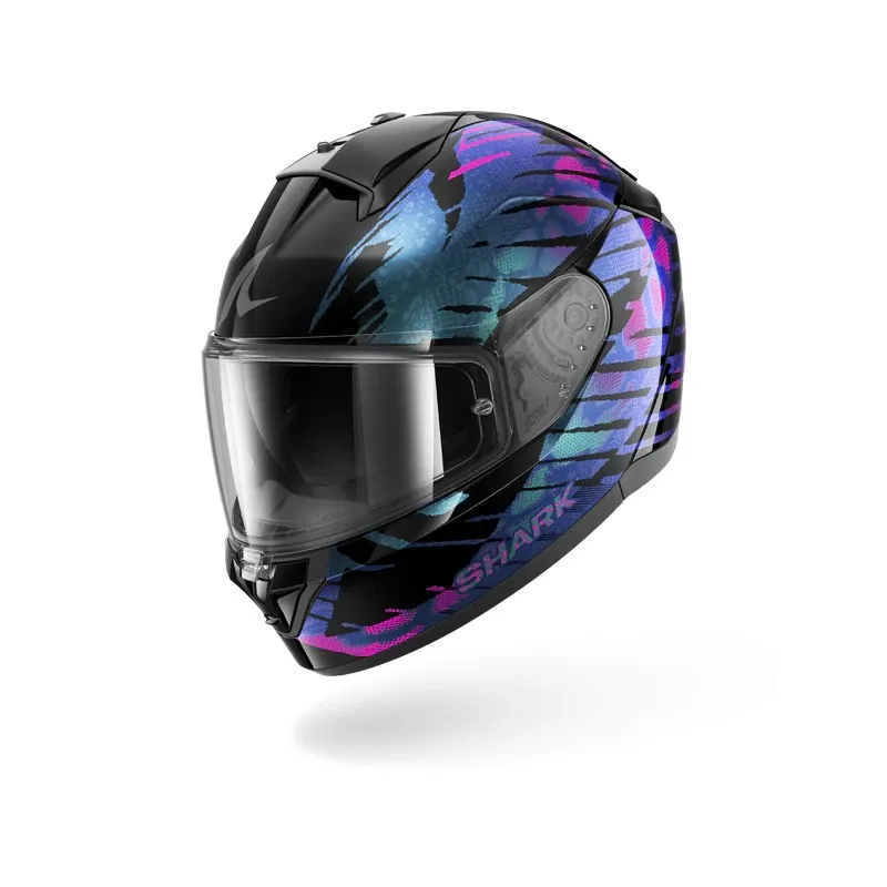 SHARK integral motorcycle helmet RIDILL 2 REPTAIA  black / purple / glitter