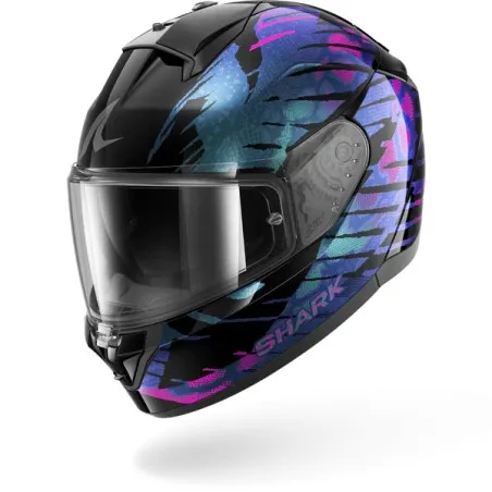 SHARK casque moto intégral RIDILL 2 REPTAIA noir / violet / brillant