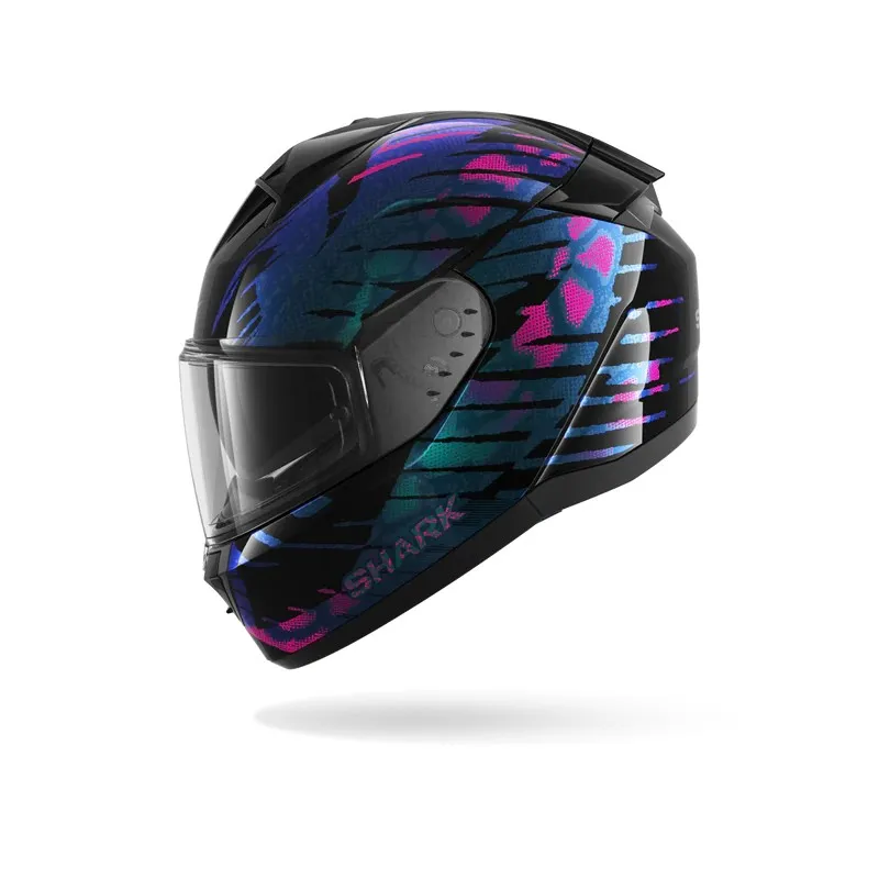 SHARK casque moto intégral RIDILL 2 REPTAIA noir / violet / brillant
