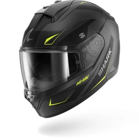 SHARK integral motorcycle helmet RIDILL 2 MEKARIUM matte black / anthracite / yellow