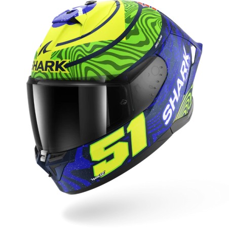 SHARK integral motorcycle helmet SKWAL CUP REPLICA GRANADO mat blue / green / yellow