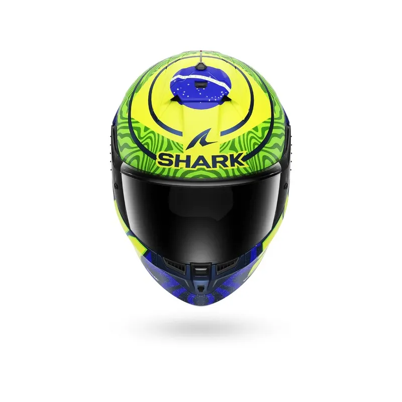 SHARK casque moto intégral SKWAL CUP REPLICA GRANADO bleu foncé / vert / jaune