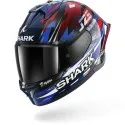 SHARK integral motorcycle helmet SKWAL CUP REPLICA ZARCO GP DE FRANCE blue / chrom / red