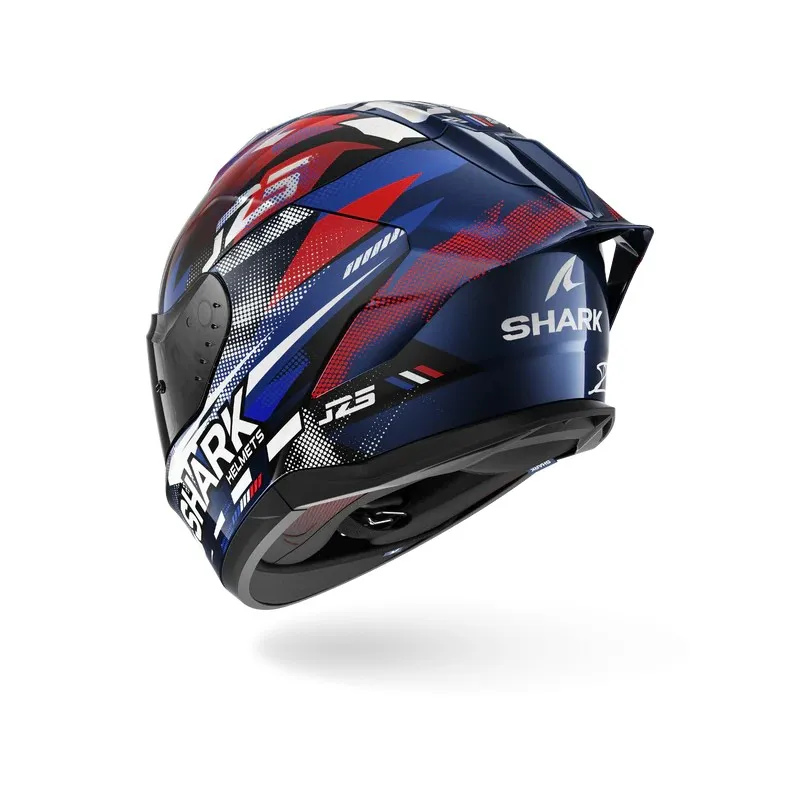 SHARK integral motorcycle helmet SKWAL CUP REPLICA ZARCO GP DE FRANCE blue / chrom / red