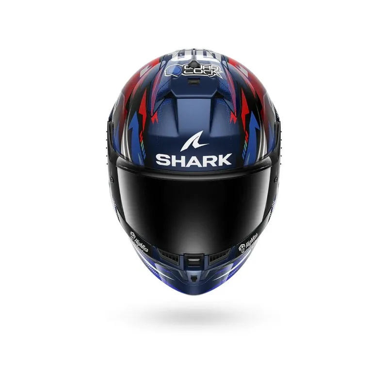 SHARK casque moto intégral SKWAL CUP REPLICA ZARCO GP DE FRANCE bleu / chrome / rouge