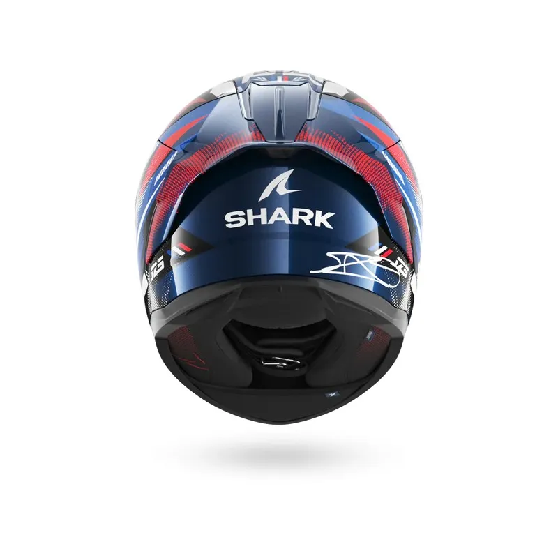 SHARK casque moto intégral SKWAL CUP REPLICA ZARCO GP DE FRANCE bleu / chrome / rouge