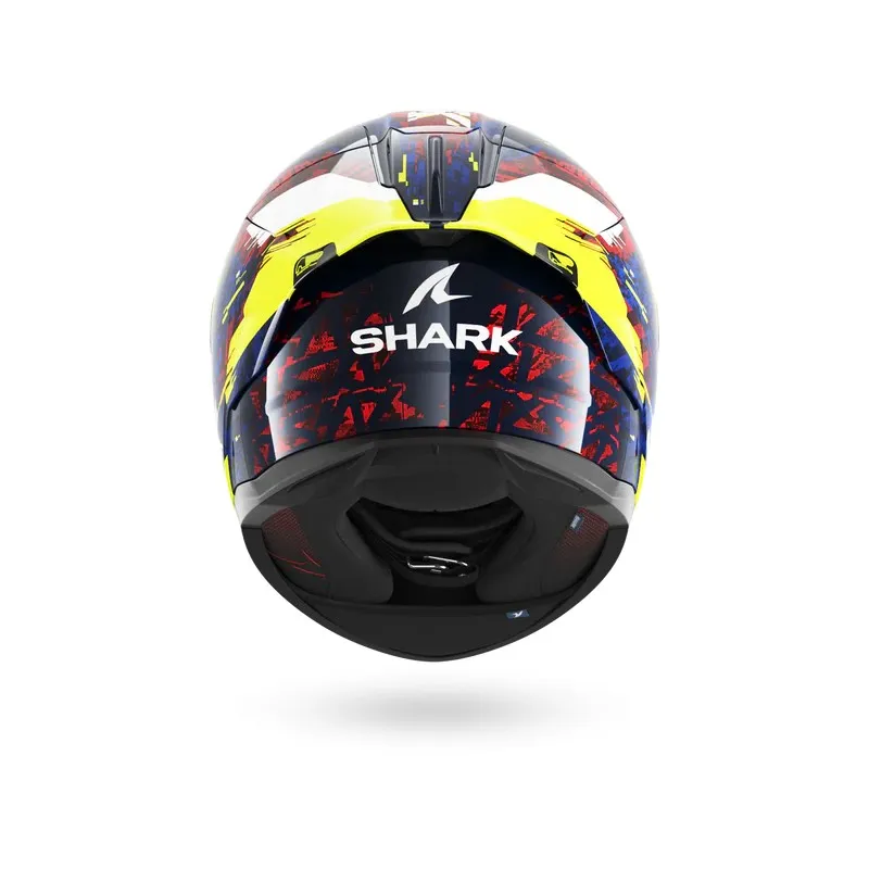 SHARK integral motorcycle helmet SKWAL CUP SPEED-TECH blue / red / yellow