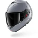 SHARK modular helmet motorcycle OXO DARK SHADOW gun silver