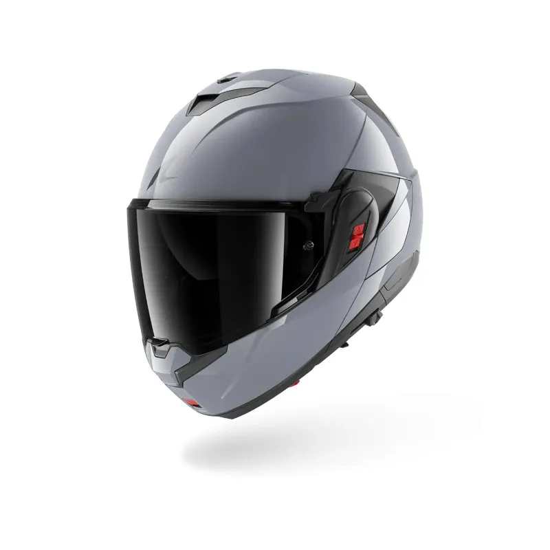 SHARK casque moto modulaire OXO DARK SHADOW Argent gun