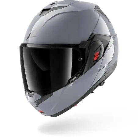 SHARK casque moto modulaire OXO DARK SHADOW Argent gun