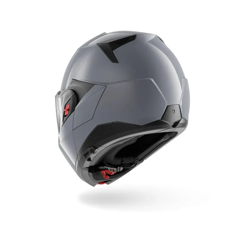 SHARK modular helmet motorcycle OXO DARK SHADOW gun silver
