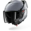 SHARK casque moto modulaire OXO DARK SHADOW Argent gun