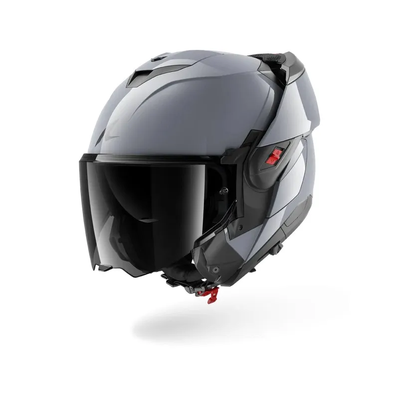 SHARK casque moto modulaire OXO DARK SHADOW Argent gun