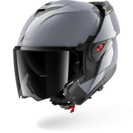 SHARK casque moto modulaire OXO DARK SHADOW Argent gun