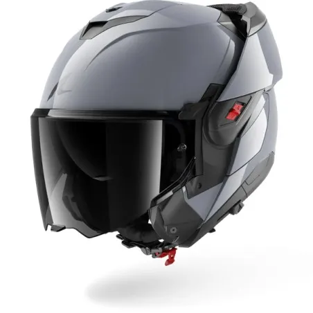 SHARK casque moto modulaire OXO DARK SHADOW Argent gun