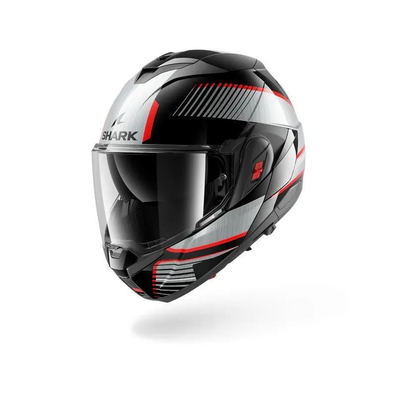 SHARK casque moto modulaire OXO SIKTER noir / chrome / argent