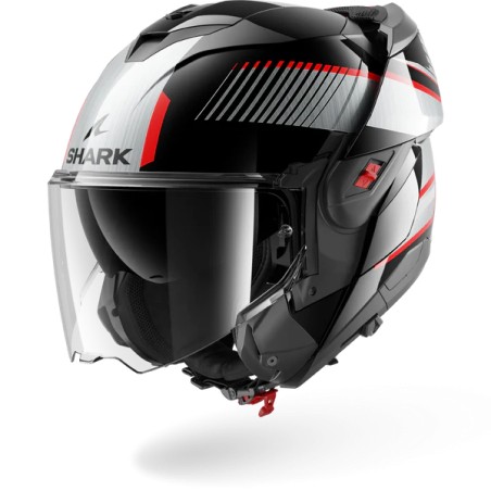 SHARK casque moto modulaire OXO SIKTER noir / chrome / argent