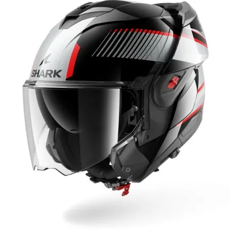 SHARK casque moto modulaire OXO SIKTER noir / chrome / argent