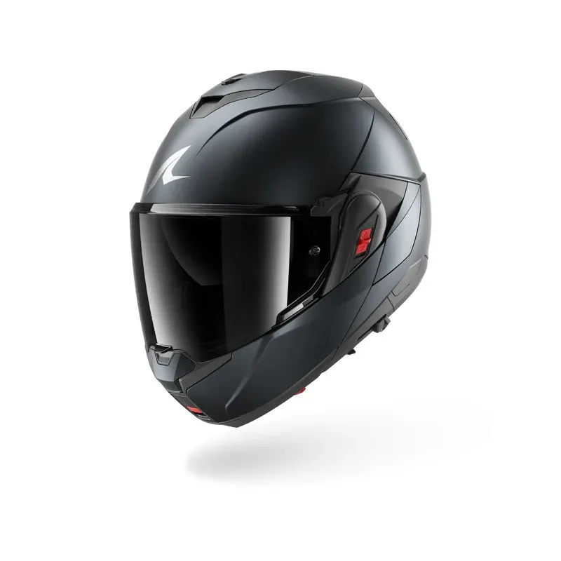 SHARK casque moto modulaire OXO DARK SHADOW acier mat