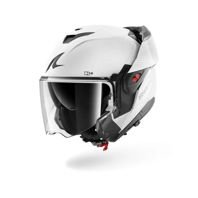 SHARK casque moto modulaire OXO SP LYNE blanc / argent